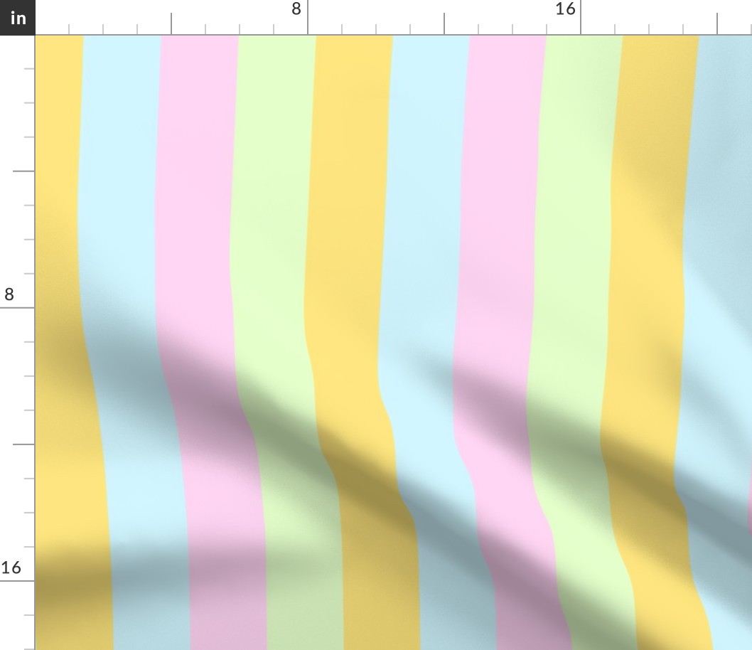 2" pastel spring easter stripes fabric - cute farmhouse coordinate