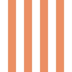 25 Peach Orange- Vertical Stripes- 2 Inches- Awning Stripes- Cabana Stripes- Petal Solids Coordinate- Soft Orange- Pastel Halloween- Large