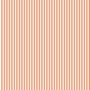 25 Peach Orange- Vertical Stripes- Quarter Inch- Awning Stripes- Cabana Stripes- Petal Solids Coordinate- Soft Orange- Pastel Halloween- Extra Small