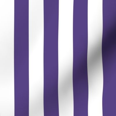 28 Grape- Vertical Stripes- 1 Inch- Awning Stripes- Cabana Stripes- Petal Solids Coordinate- Violet- Purple- Lavender- Halloween- Medium