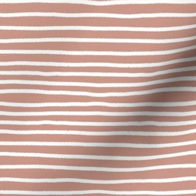 Sketchy Stripes // Boho Peach