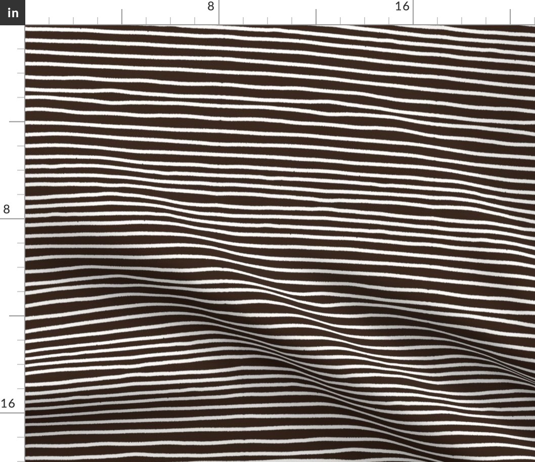 Sketchy Stripes // Burnt Umber