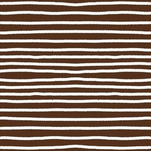 Sketchy Stripes // Raw Umber