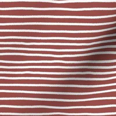 Sketchy Stripes // Boho Rust