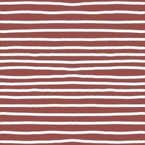 Sketchy Stripes // Boho Rust