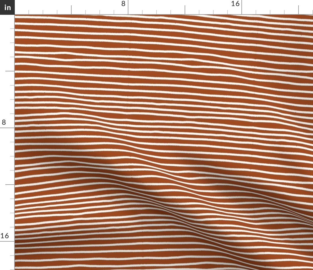 Sketchy Stripes // Raw Sienna
