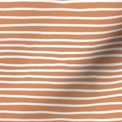 Sketchy Stripes // Terracotta