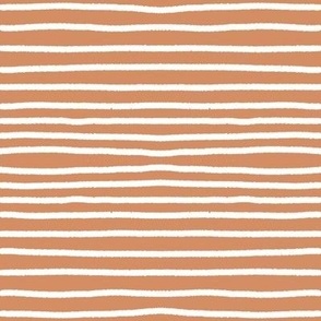 Sketchy Stripes // Terracotta