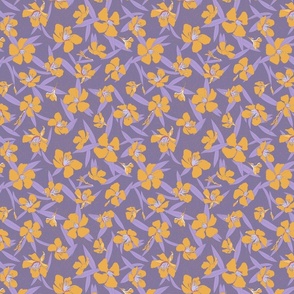 Oleander purple orange sml tile