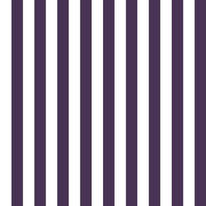 29 Plum- Vertical Stripes- 1 Inch- Awning Stripes- Cabana Stripes- Petal Solids Coordinate- Violet- Purple- Lavender- Haloween- Medium