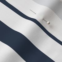 30 Navy Blue- Vertical Stripes- 1 Inch- Awning Stripes- Cabana Stripes- Petal Solids Coordinate- Indigo- Coastal Stripes- Medium
