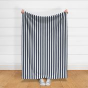 30 Navy Blue- Vertical Stripes- 1 Inch- Awning Stripes- Cabana Stripes- Petal Solids Coordinate- Indigo- Coastal Stripes- Medium