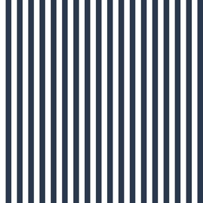 30 Navy Blue- Vertical Stripes- Half Inch- Awning Stripes- Cabana Stripes- Petal Solids Coordinate- Indigo- Coastal Stripes- Small