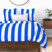 31 Cobalt Blue- Vertical Stripes- 4 Inches- Awning Stripes- Cabana Stripes- Petal Solids Coordinate- Bright Blue- Electric Blue- Extra Large