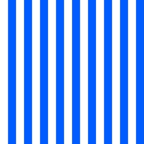 31 Cobalt Blue- Vertical Stripes- 1 Inch- Awning Stripes- Cabana Stripes- Petal Solids Coordinate- Bright Blue- Electric Blue- Medium