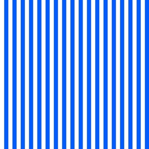31 Cobalt Blue- Vertical Stripes- Half Inch- Awning Stripes- Cabana Stripes- Petal Solids Coordinate- Bright Blue- Electric Blue- Small