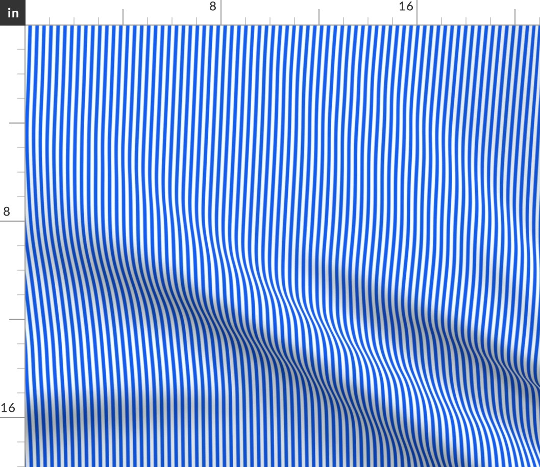 31 Cobalt Blue- Vertical Stripes- 1/8 Inch- Awning Stripes- Cabana Stripes- Petal Solids Coordinate- Bright Blue- Electric Blue- Mini