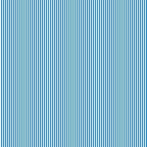 32 Bluebell Blue- Vertical Stripes- 1/8 Inch- Awning Stripes- Cabana Stripes- Petal Solids Coordinate- Bright Blue- Mini