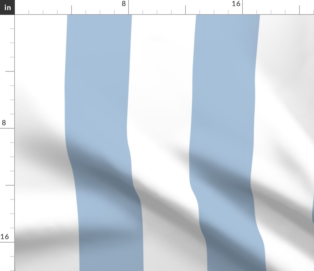 33 Sky Blue- Vertical Stripes- 4 Inches- Awning Stripes- Cabana Stripes- Petal Solids Coordinate- Pastel Blue- Soft Blue- Coastal- Neutral- Extra Large