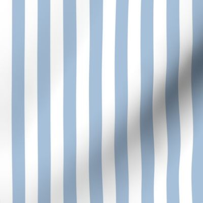 33 Sky Blue- Vertical Stripes- Half Inch- Awning Stripes- Cabana Stripes- Petal Solids Coordinate- Pastel Blue- Soft Blue- Coastal- Neutral- Small