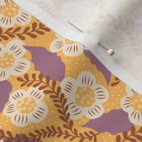 Happy florals on sunshine yellow background