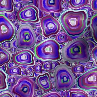 agate mosaic in violet