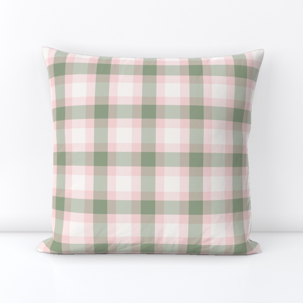 Cute Pink and Green Tartan Classic Plaid Grid