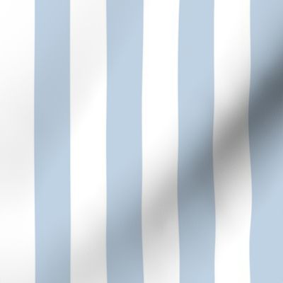 34 Fog Blue- Vertical Stripes- 1 Inch- Awning Stripes- Cabana Stripes- Petal Solids Coordinate- Pastel Blue- Soft Blue- Coastal- Neutral- Medium