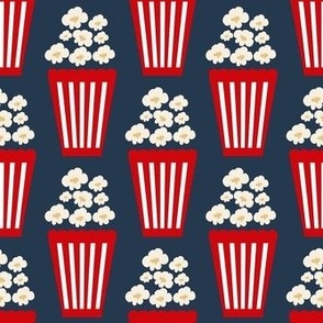 Medium Scale Movie Night Popcorn on Navy