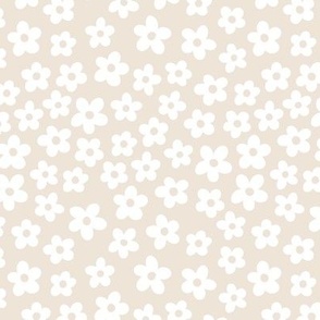 Small | Spring Daisies on Cream