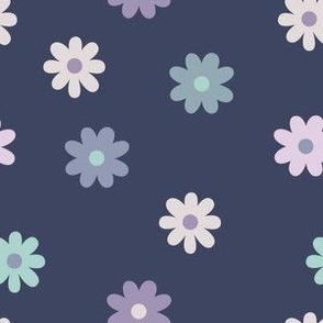 Graphic floral (Purple)