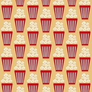 Small Scale Movie Night Popcorn on Gold