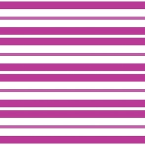 Pink and White Horizontal Stripes
