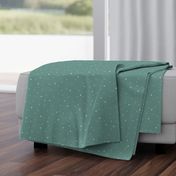 Realm of the cats night sky, ditsy stars coordinate - dusty green  (#69928a) - large