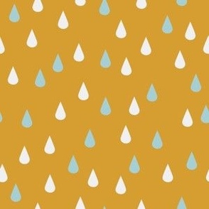 Medium // Dewdrops Gather: Raindrop Coordinate - Mango Mojito Yellow