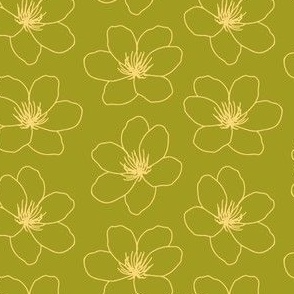 Medium // Blooming Blossom: Flower Petals - Pear Liqueur Green