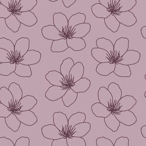 Medium // Blooming Blossom: Flower Petals - Dawn Purple