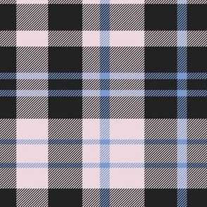 Classic Plaid Blue and Black Check