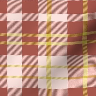 Tartan Plaid Pink, Yellow, and Red