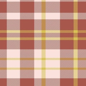 Tartan Plaid Pink, Yellow, and Red