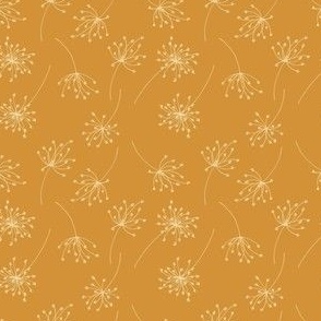 Small // Wish: Abstract Dandelion Flower - Sunflower Yellow