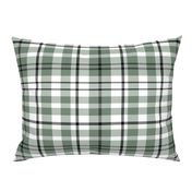 Modern Tartan Plaid Green, Blue, White