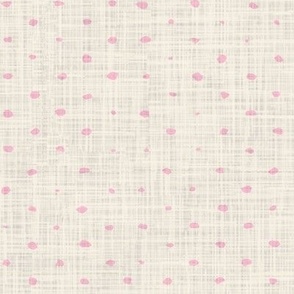 Emma's Dots - Pink Linen