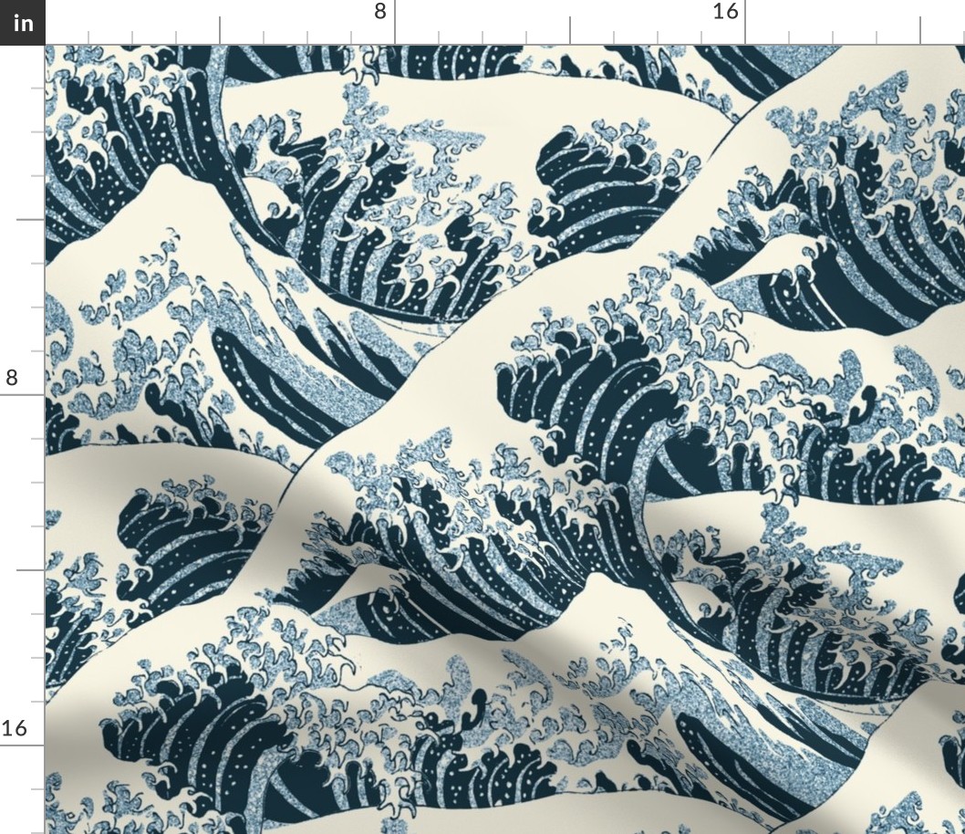 Hokusai Great Wave off Kanagawa-large - reconstructed original artwork 