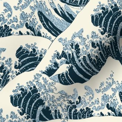 Hokusai Great Wave off Kanagawa-medium- reconstructed original artwork 