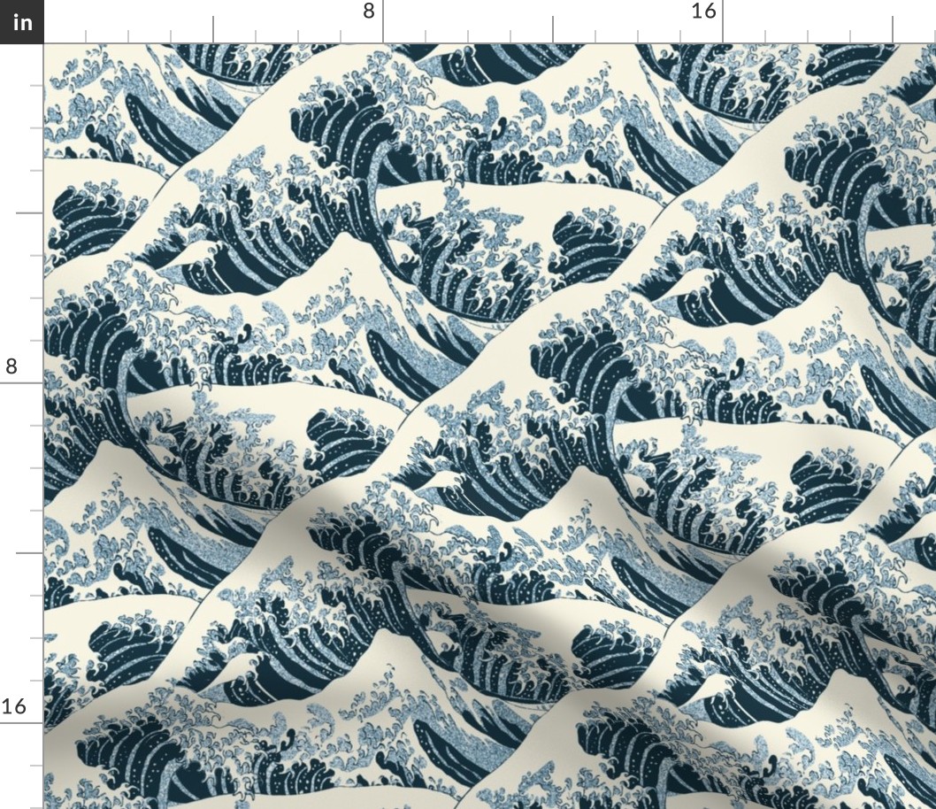 Hokusai Great Wave off Kanagawa-medium- reconstructed original artwork 