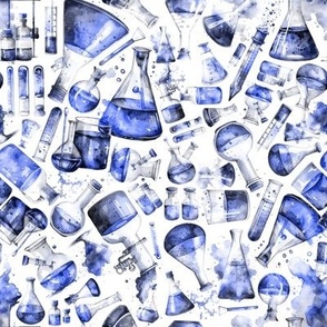 Watercolor Chemistry Set - Blue