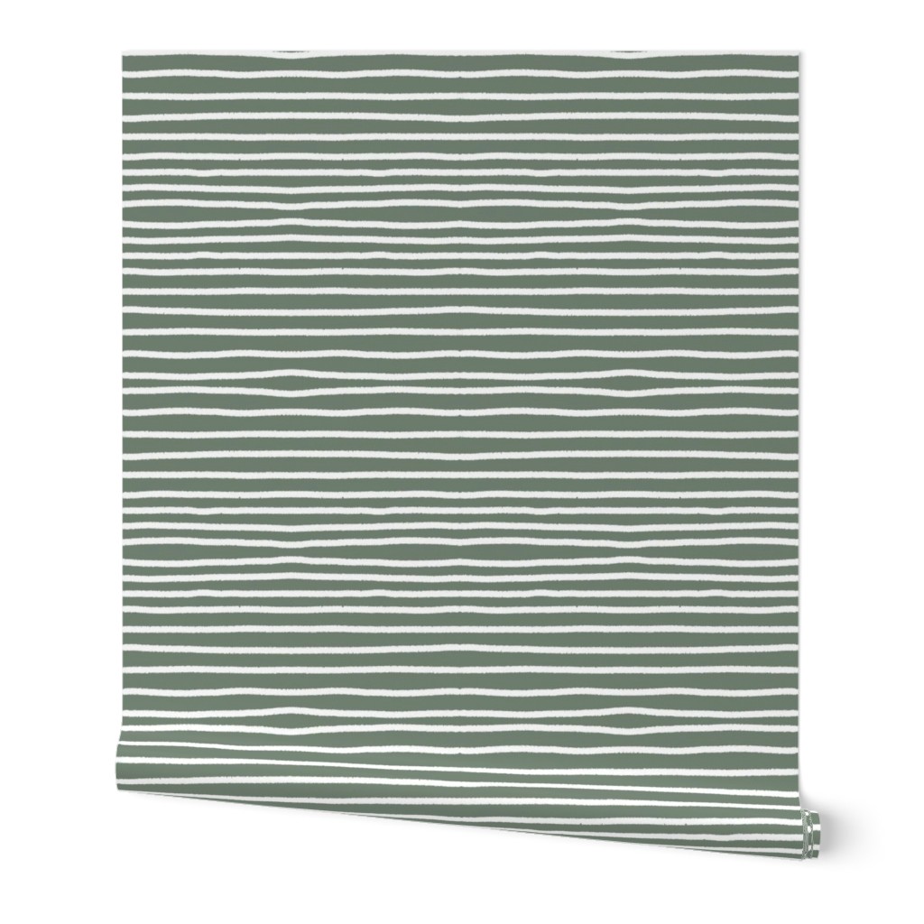 Sketchy Stripes // Boho Sage