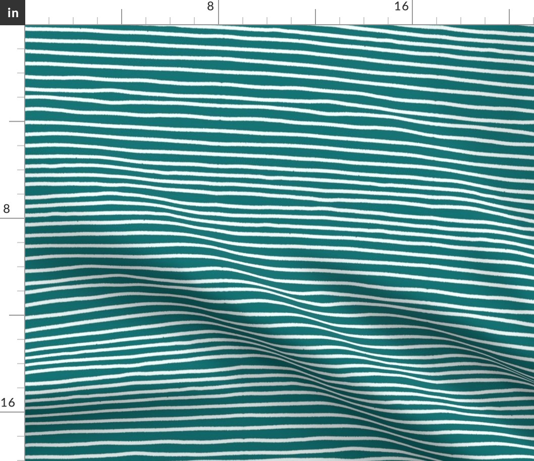 Sketchy Stripes // Teal