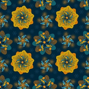 Fishing Floral Symmetry